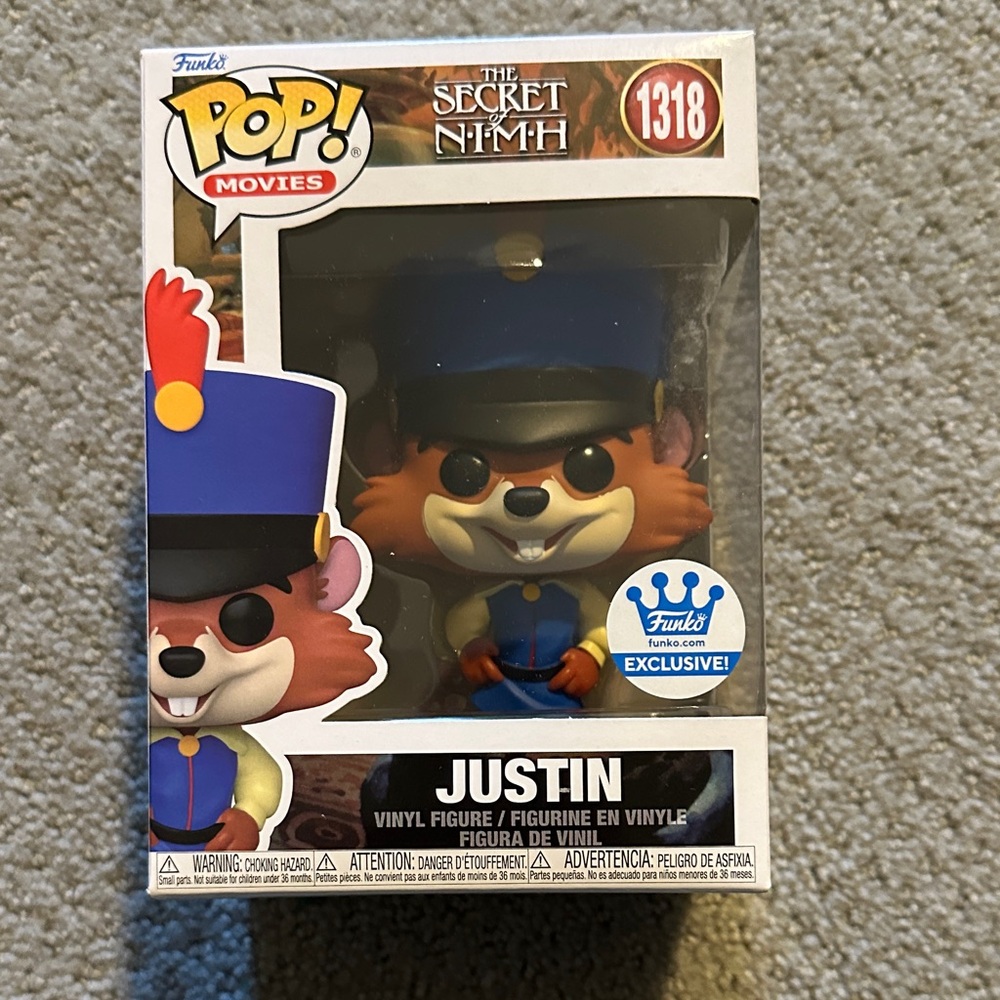 Funko Pop Movies Justin Figure - Blue and Red